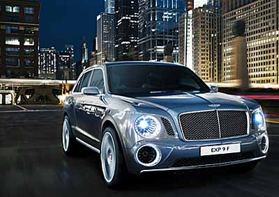 <b>A FIRST FOR BENTLEY:</b> Bentley's SUV concept will be a first for the luxury automaker. <a href="http://www.wheels24.co.za/Multimedia/Manufacturers/Bentley/2012-Bentley-EXP-9-F-concept-20120306">Gallery!</a>