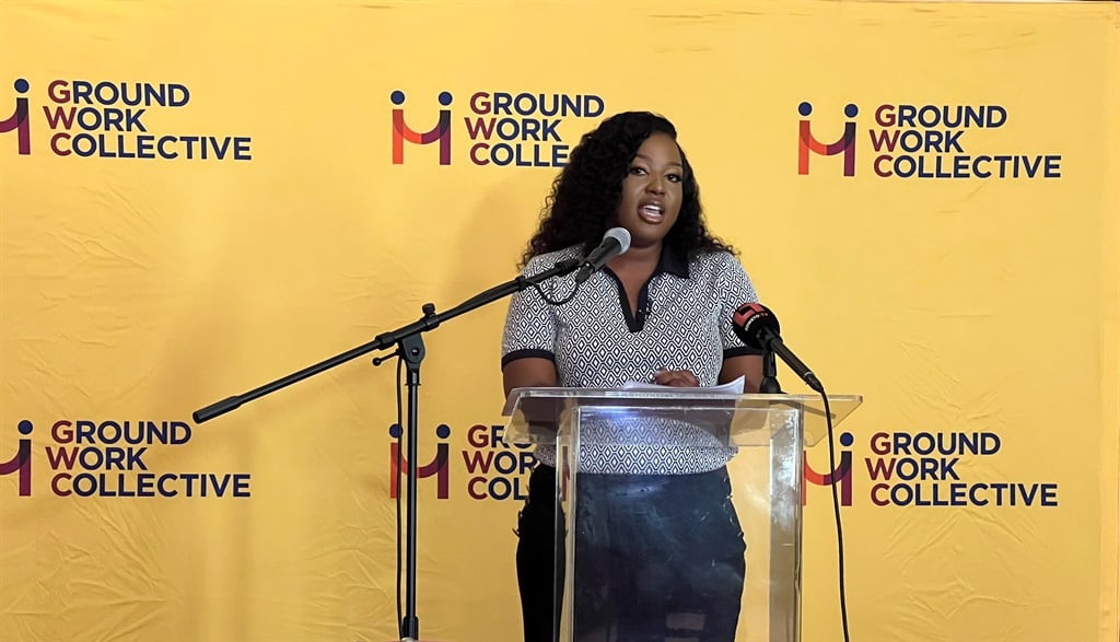 Former DA member Mbali Ntuli at the launch of NPO Ground Work Collective.