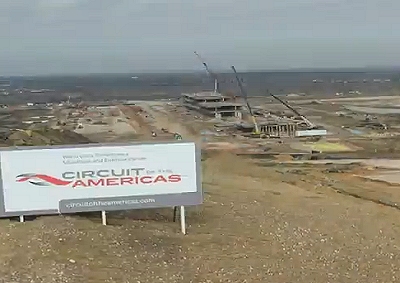 <b>A WORK IN PROGRESS:</b> Above shows the Circuit of the America still under construction in 2012. 