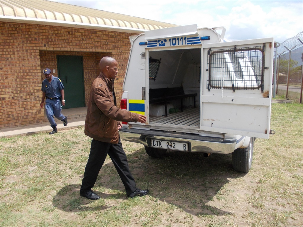 Bushbuckridge Residents Association President Delta Mokoena on his way to start serving his five-year sentence. PHOTO: Oris Mnisi