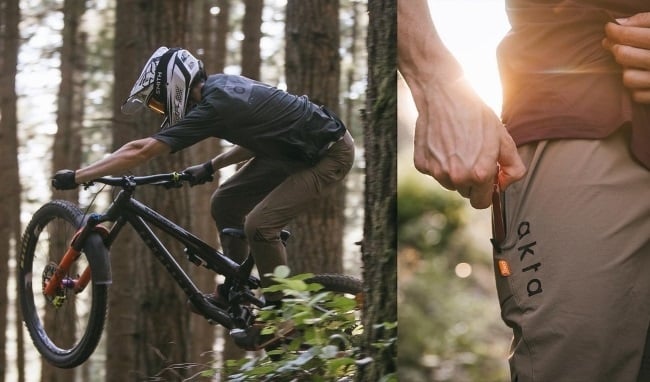 MTB shorts with a 'safe' pocket to guard your smartphone during a