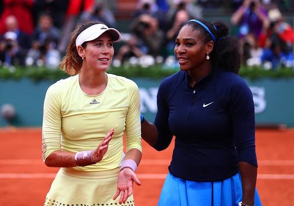 Garbine Muguruza en Serena Williams.  Foto: Getty Images