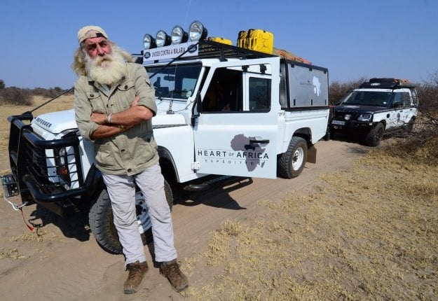 <b>OWN A PIECE OF HISTORY:</b> Adventurer Kingsley Holgate’s last Land Rover Defender is up for auction. Here's how you can own a piece of African automotive history and help a good cause! <i>Image: Land Rover SA</i>