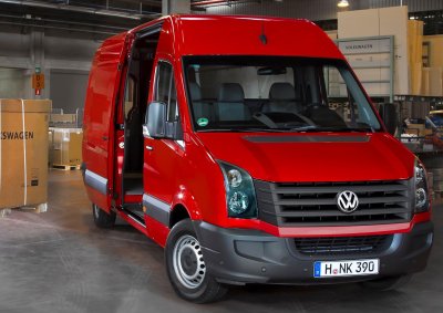 <b>VAN-ITY: </b>The Crafter panel van gets new engines to go along with its updated look.