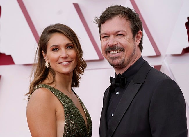 Pippa Ehrlich and James Reed attend the 93rd Annual Academy Awards at Union Station on 25 April 2021 in Los Angeles, California. (Photo: Chris Pizzello-Pool/Getty Images)
