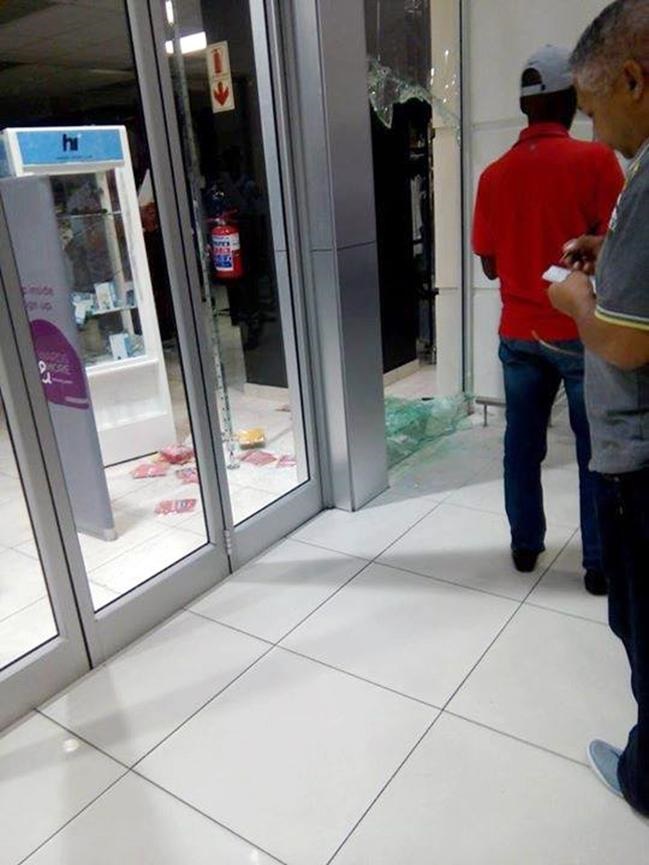 One of the shops that were broken into on New Year’s Eve at Gugulethu Mall. 