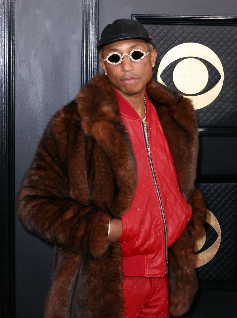 Pharrell Williams arrives at the 65th Grammy Award