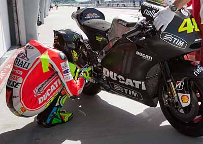 <b>DUCATI DAYS:</b> Bowing to his bike didn't help - Valentino Rossi stayed in the doldrums all the way through his association with Ducat.