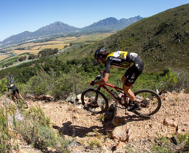 Matt Beers during Stage 2 of the 2021 Cape Epic. (Photo: Nick Muzik)