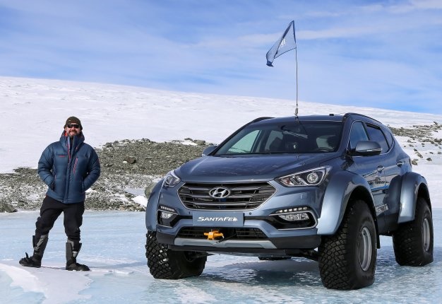<b>EPIC JOURNEY</b> A hundred years after Sir Ernest Shackleton's Endurance Expedition, Patrick Bergel, the great-grandson of Shackleton, takes on Antarctica behind the wheel of a Hyundai Sante Fe. <i>Image: Quickpic</i>