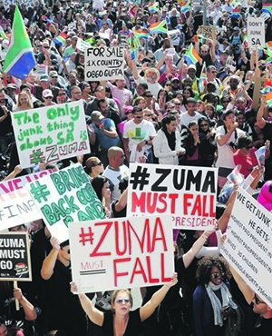 South Africans from all backgrounds protesting against President Jacob Zuma Picture: Brenton Geach / Gallo Images