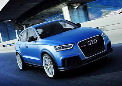 <b>HARD-EDGED AND HOT:</b> Audi's Q3 concept for the Beijing auto show does big wheels - and big power.