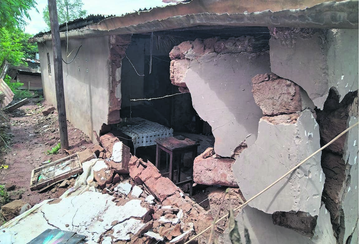 Houses collapsed when strong winds hit uMshwathi a