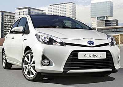 <b>TOYOTA'S NEW LOOK:</b> The Yaris Hybrid, with its petrol and electric power train, is one of the first models with the new trapezoidal look. Text.