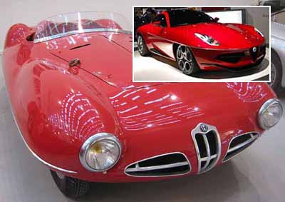 <b>ORIGINAL - AND PROPOSED:</b> The concept version of the new 'Disco Volante' (inset) - and one of the originals.