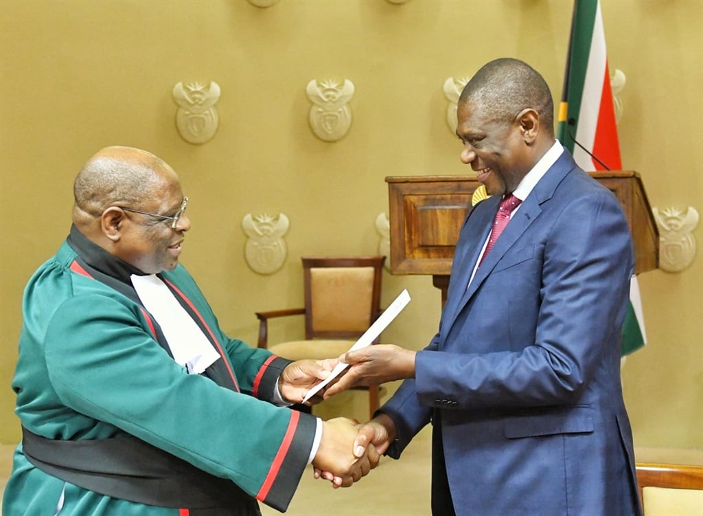Chief Justice Raymond Zondo has sworn in Deputy President Paul Mashatile as the acting President.