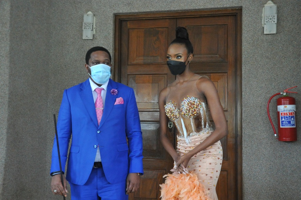 King Misuzulu and Miss SA Lalela Mswane. Photo by Jabulani Langa