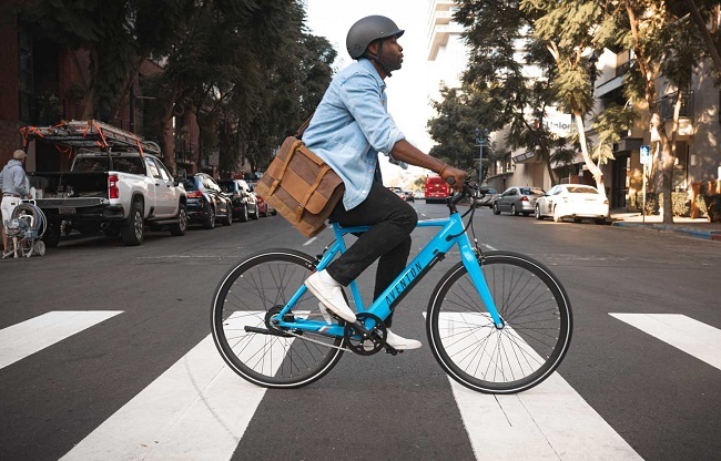 The e-bike is a great integrated transport tool. (Photo: Aventon)