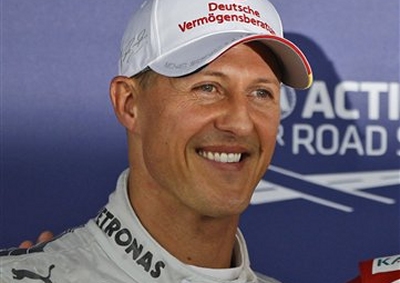  <b>MIGHT BE TIME TO QUIT...FOR GOOD:</b> Michael Schumacher hopes to earn his first grand prix victory since his return to F1 before considering retiring from the sport for good.