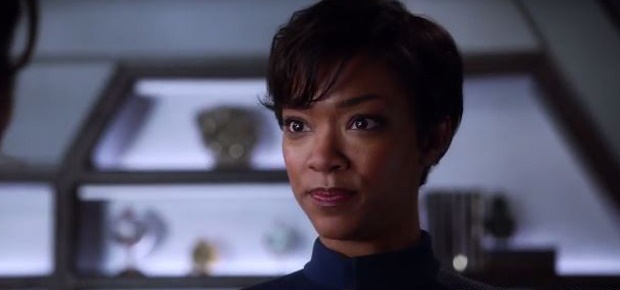 Sonequa Martin-Green in Star Trek: Discovery. (Screengrab: C-Net)