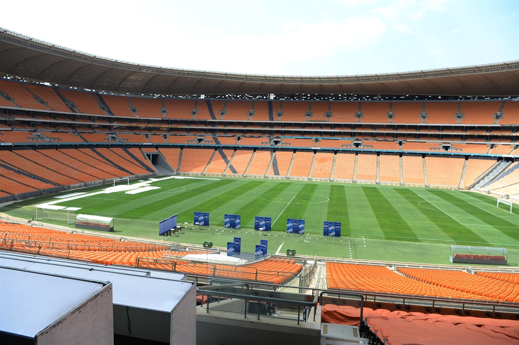  General View of the Press Conference during the 2021/2022 DStv Premiership season launch at FNB Stadium on August 18, 2021 in Johannesburg, South Africa. (Photo by Lefty Shivambu/Gallo Images)