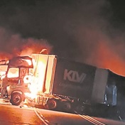 Burning trucks linked to Zuma and Operation Dudula