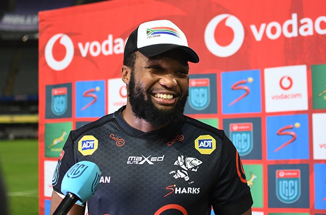 Lukhanyo Am was man-of-the-match in the Sharks' 30-16 win over the Bulls in Durban. (Photo by Darren Stewart/Gallo Images)