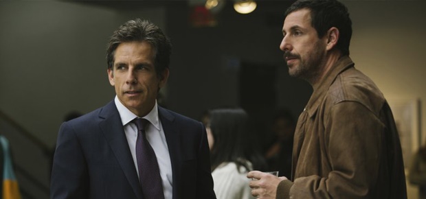 Ben Stiller and Adam Sandler in The Meyerowitz Stories. (AP)