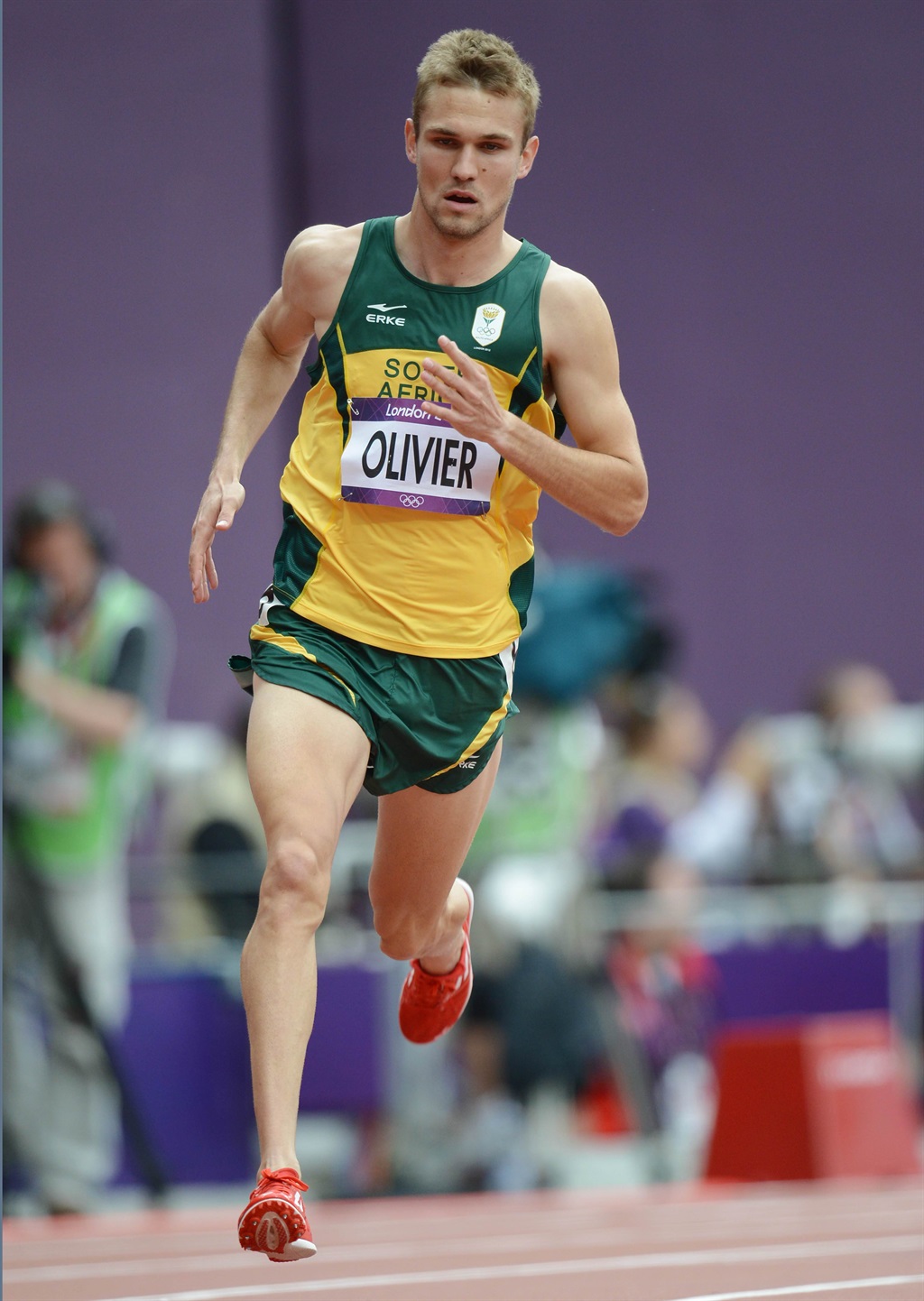 South Africa's hopes for a medal in middle distance in Rio rest on the likes of 800m specialist André Olivier  PHOTO: Barry Aldworth / BackpagePix 