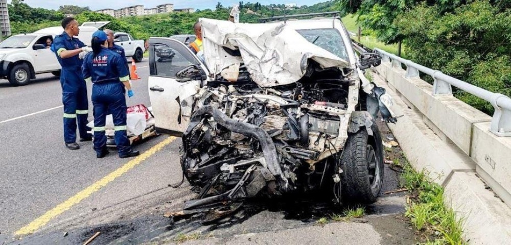 A man and child died during a head-on crash in Bellair, Durban on Friday.