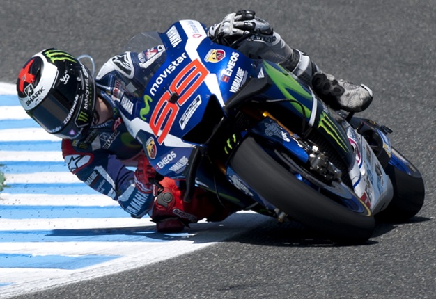 <B>TARGET NO.5:</B> Yamaha rider Jorge Lorenzo is in high spirits and hopes to win the Italian GP this weekend after taking victory in France. <i>Image: AFP / Jorge Guerrero</i>