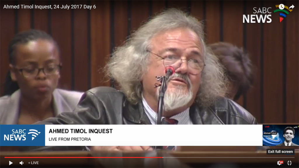 Paul Erasmus Picture: Screenshot/SABC 