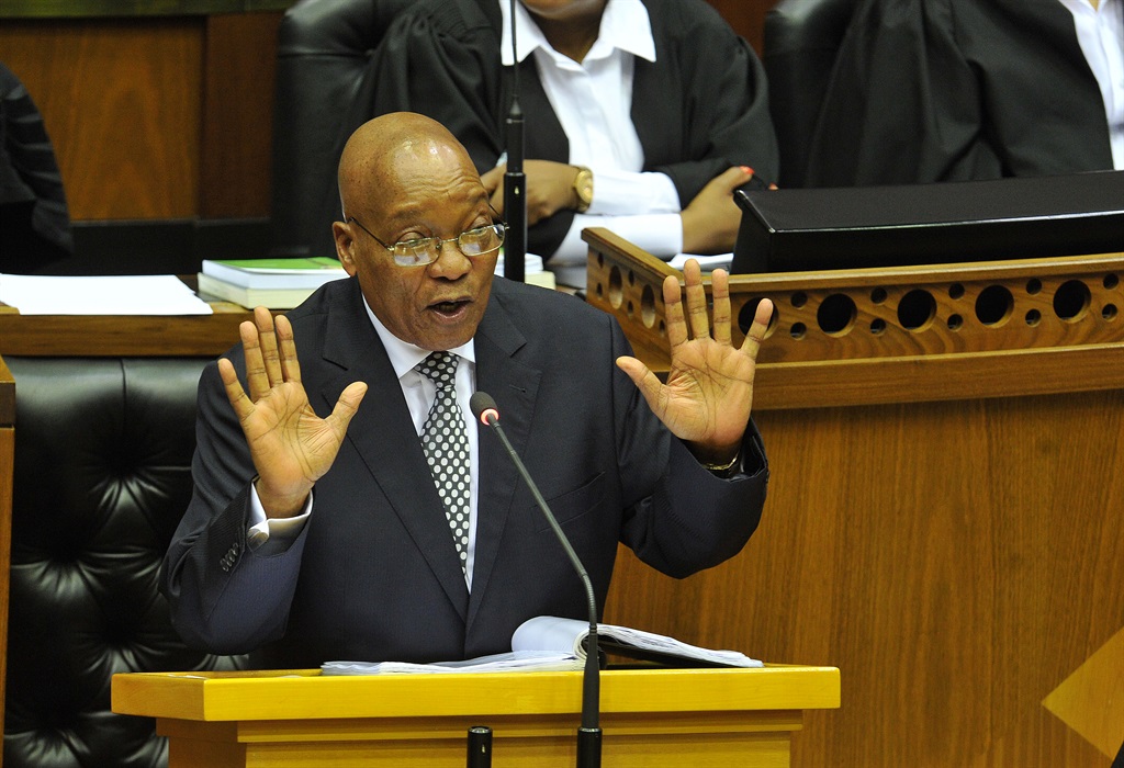 President Jacob Zuma at Parliament. Picture: Lulama Zenzile