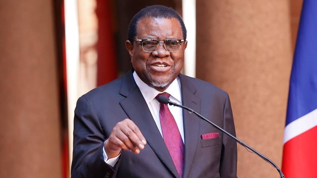 El presidente de Namibia, Hage Geingob.