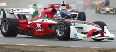 Salvador Duran, A1 Team Mexico, at the A1 Grand Prix at Laguna Seca, Monterey, USA,