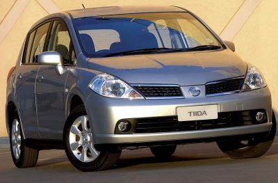 The new Nissan Tiida in hatchback guise