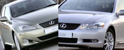 The new Lexus IS250 (left) and GS300 (right) are now here