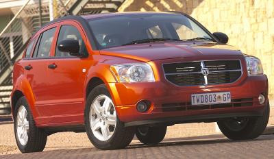 This is the Dodge Caliber SXT in Luxury trim. The Sport & Sound version has a plain painted front grille.