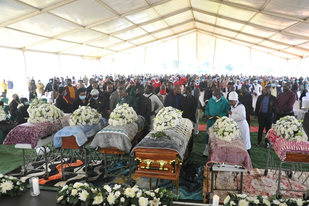 Mdlalose family coffins. Photo by Jabulani Langa