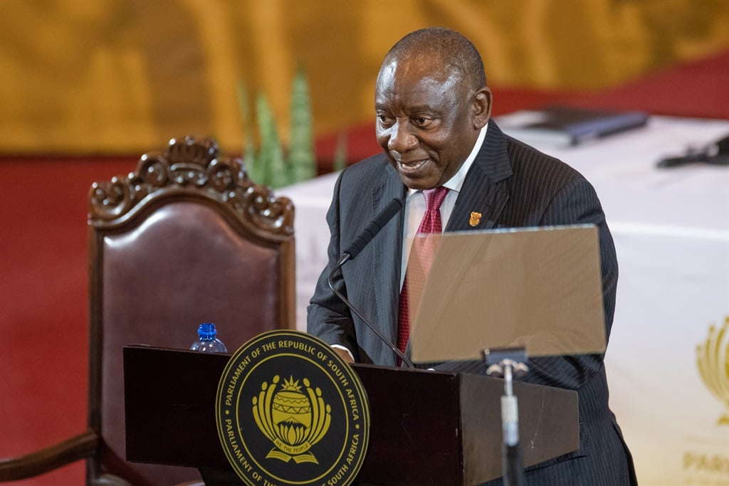 President Cyril Ramaphosa delivered the 2024 state of the nation address (Sona) at Cape Town City Hall on 8 February 2024 