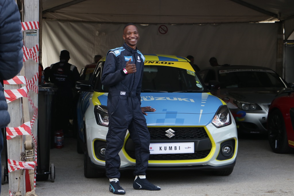 Kumbi Mtshakazi racing the auto Suzuki Swift Sport
