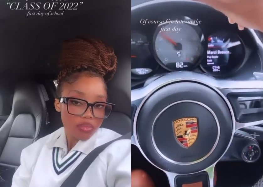 Yanda.Woods makes Porsche trend. Screengrabs from video