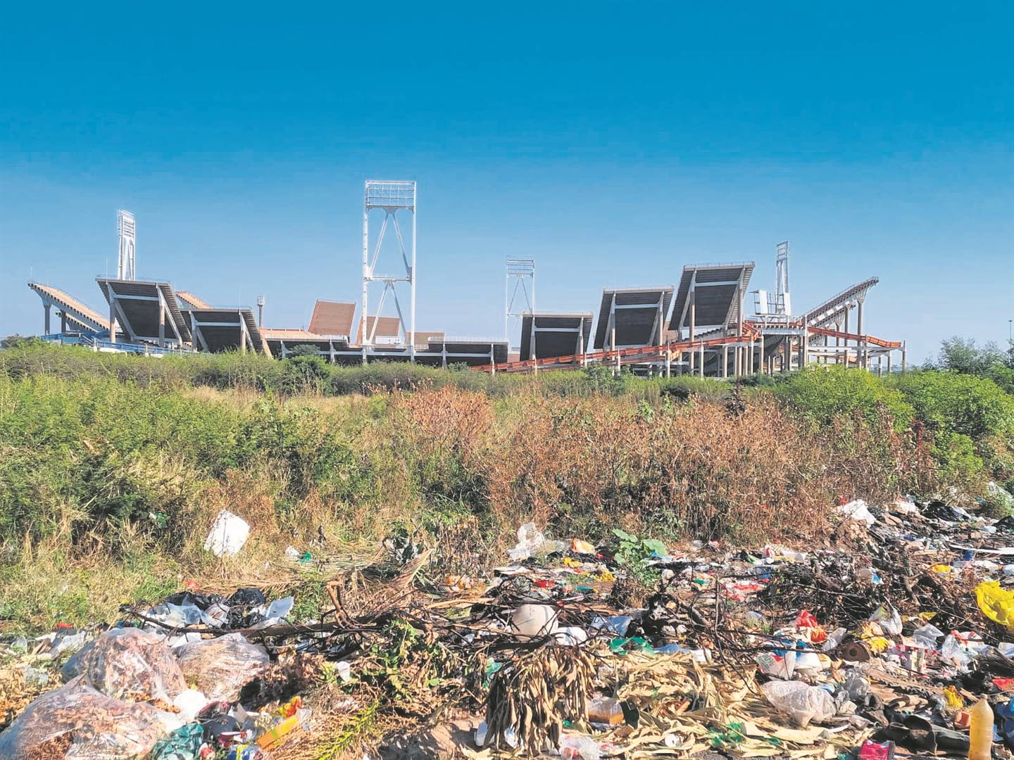Odi Stadium is used as a dumping site by people of Mabopane.Photos by Mathews Mpete