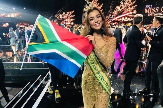 Jeane` Van Dam was crowned fourth runner-up at Miss Grand International 2021.
