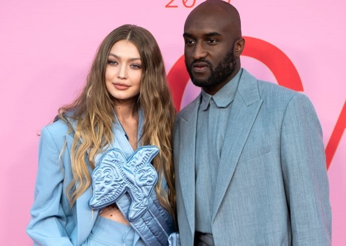 Gigi Hadid and Virgil Abloh attend the 2019 CFDA Fashion Awards in New York City. Photo by Michael Stewart/WireImage