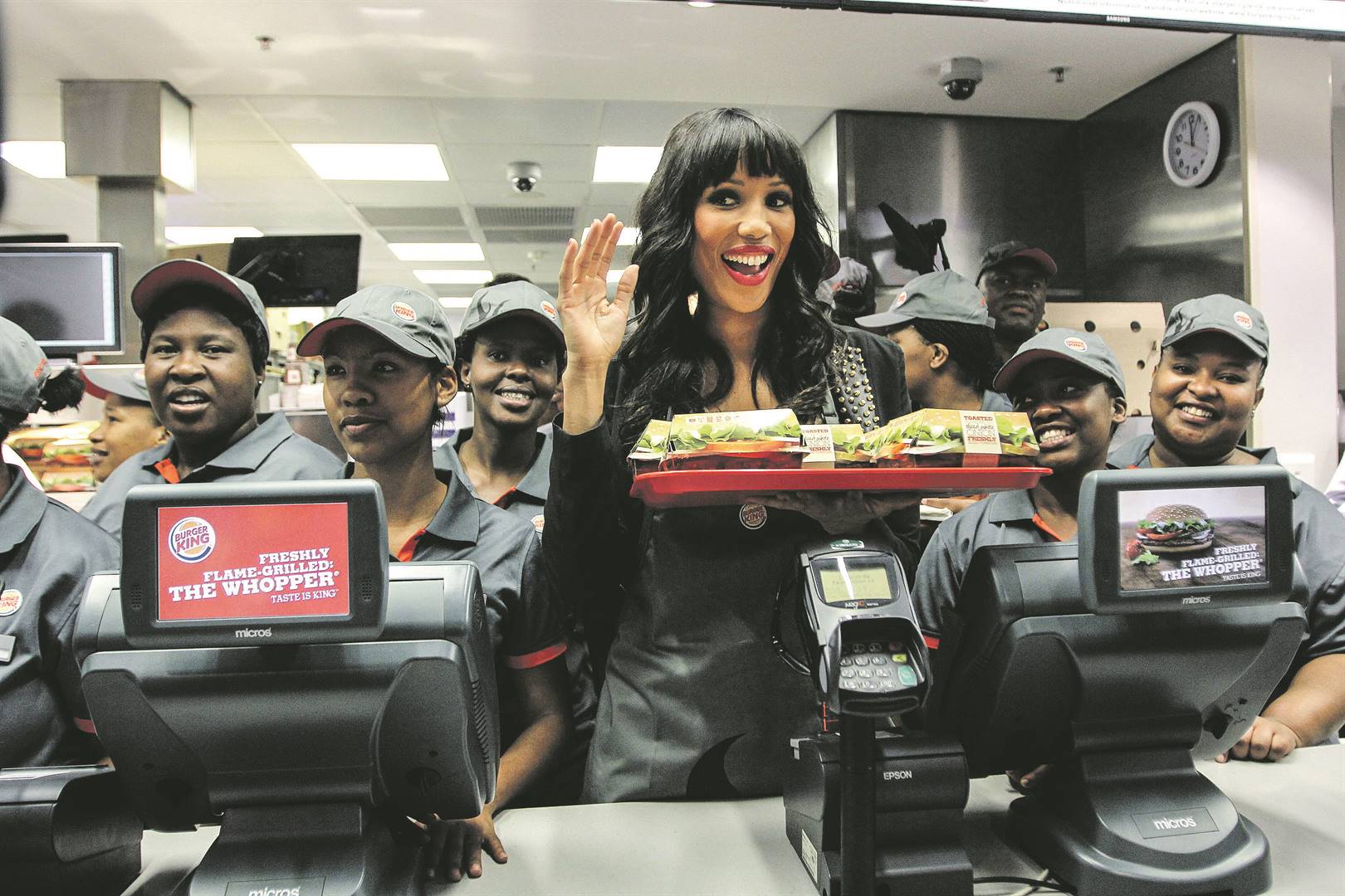 Die eerste Burger King-tak in Kaapstad, 2013. Foto: Danielle Karallis