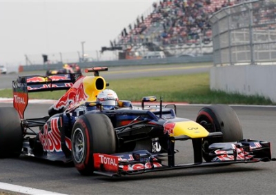  <b>2012 TITLE IN SIGHT:</b> With four races left, Sebastian Vettel moves closer to winning the 2012 F1 title with a fantastic win at the 2012 Korean GP. <i>Image: AFP</i>