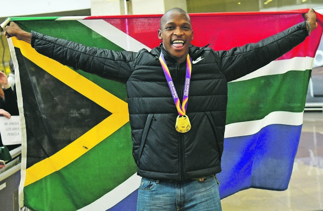 SA high jumper Luvo Manyonga is nominated in the Sport Personality of the Year category. Photo: Themba Makofane
