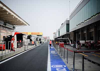 <b>READY, STEADY...</b> The clean-up starts at the track for the 2012 Korean F1 GP - will it be cleaner than in 2011? <i>Image: AFP</i>