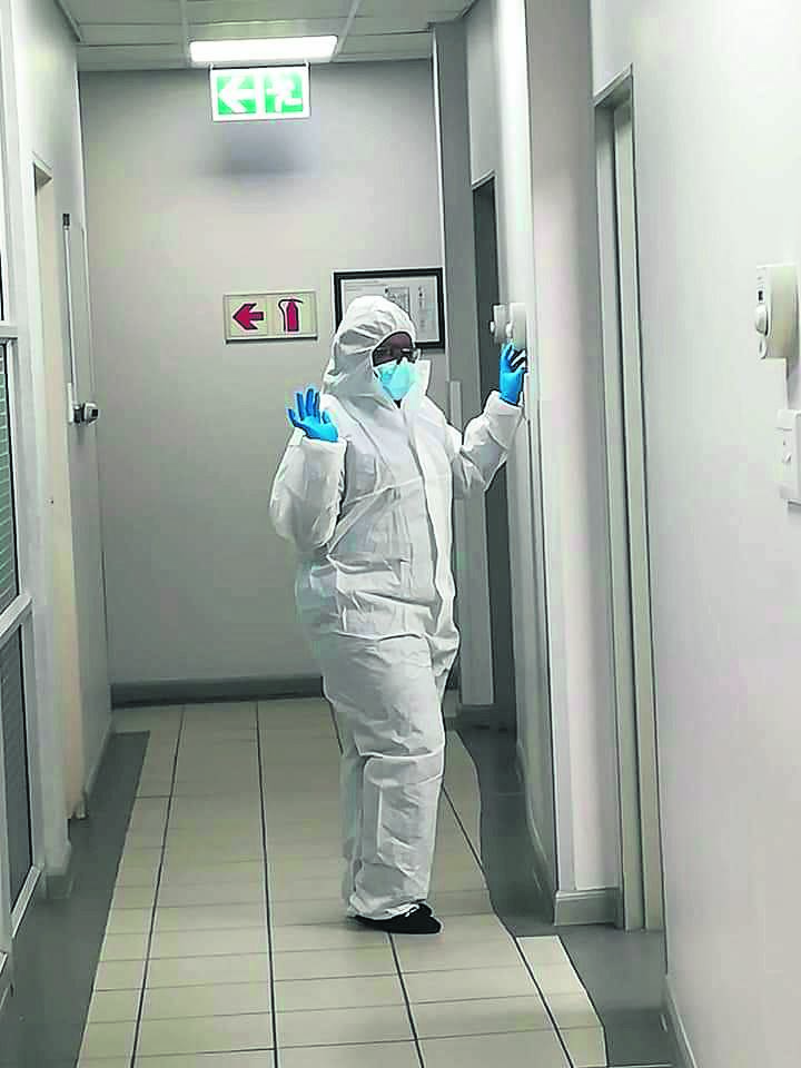 Health worker Nyakallo Tsotetsi shared her journey of being a nurse during the Covid-19 pandemic. ­     Photo    supplied